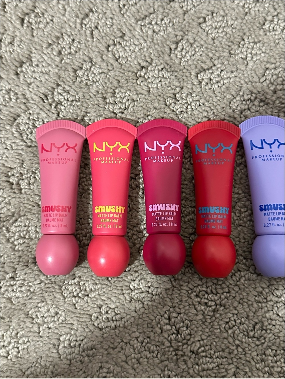 NYX Professional Makeup Smushy Lip Balm Lot - Multiple Shades (Pink to Brown) - Picture 2 of 7